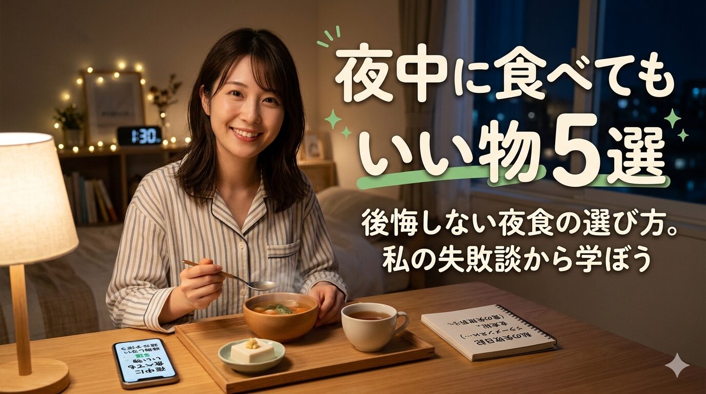 夜中に食べてもいい物5選！